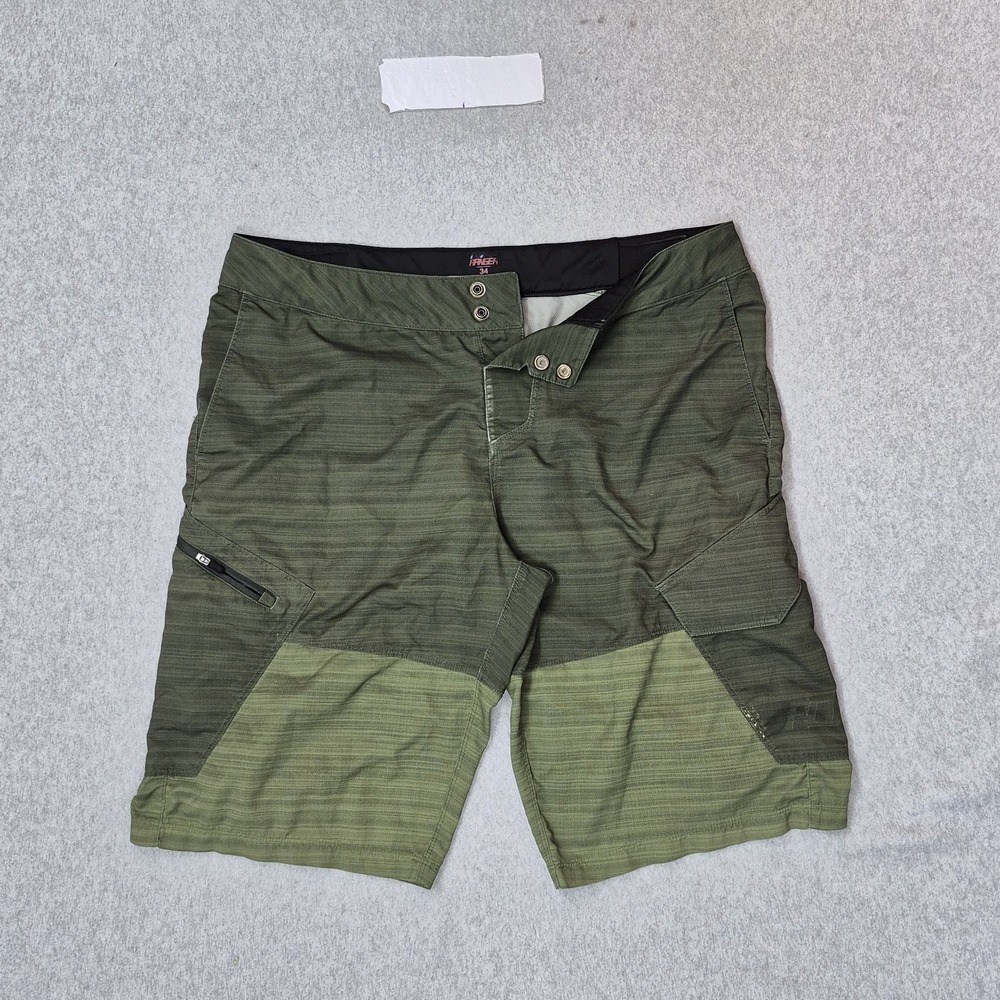 Fox Racing Ranger Men Shorts 34 Green Nylon Cargo Ripstop MTB Cycling Biker